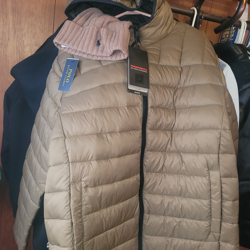 Hawke & Co Men's Tan Puffer Jacket